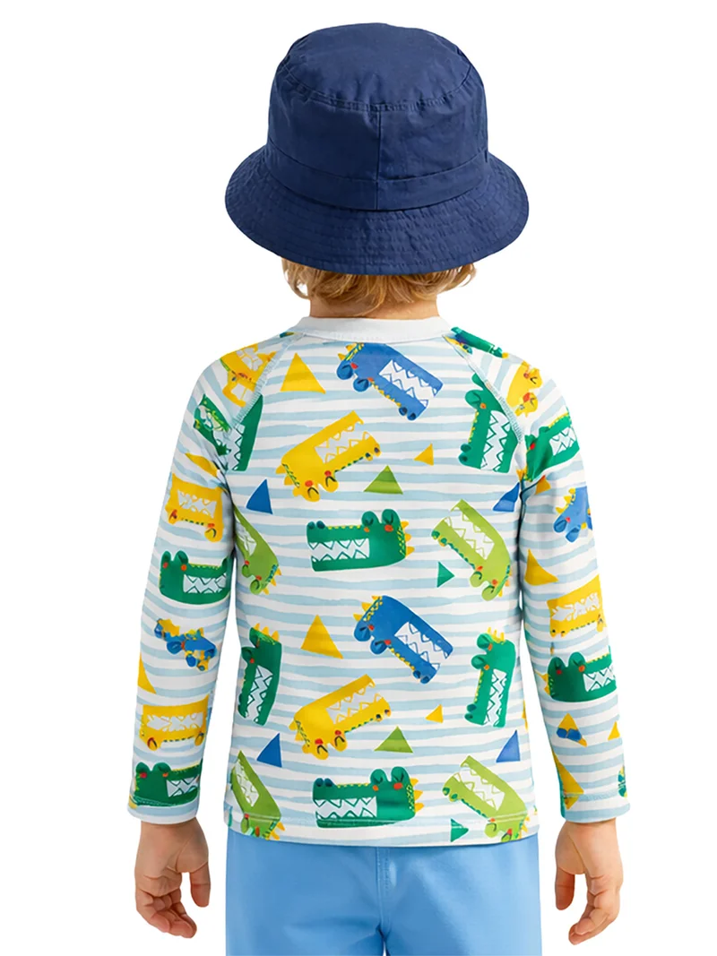 دينوكيدس بلوزة واقية من الشمس للأولاد بحماية من الأشعة فوق البنفسجية - تمساح